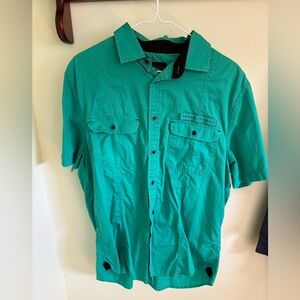 Armani Exchange Green Short Sleeve Shirt